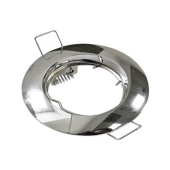 Supporto per faretto GU10 da incasso ?80mm argentato Supporto per faretto GU10 da incasso ?80mm argentato